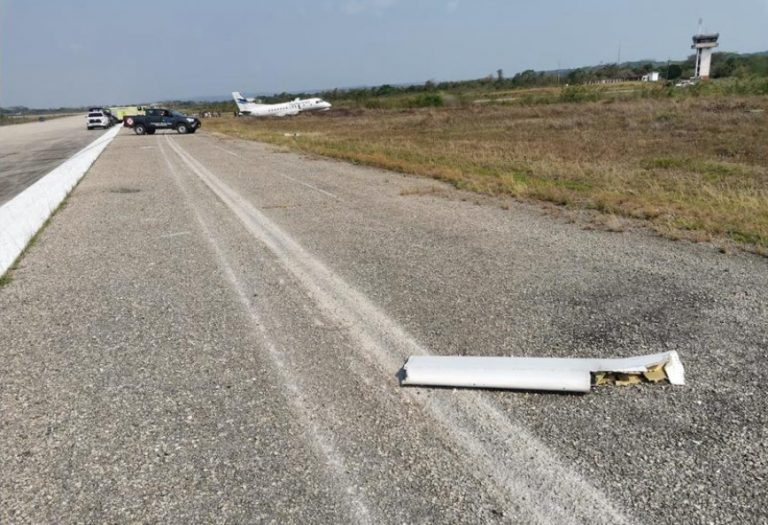 Γουατεμάλα: Αεροσκάφος έχασε μέρος του συστήματος προσγείωσης αλλά προσεδαφίστηκε με επιτυχία