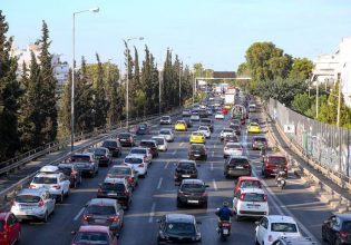 Τροχαίο ατύχημα στον Κηφισό: Μποτιλιάρισμα στην κάθοδο