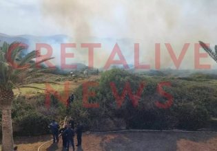 Μεγάλη φωτιά στα Μάλια – Ανεξέλεγκτη λόγω των ισχυρών ανέμων
