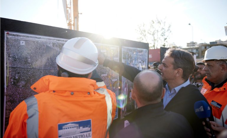 Στη Γραμμή 4 του Μετρό ο Μητσοτάκης: «Το μεγαλύτερο έργο της δεκαετίας»