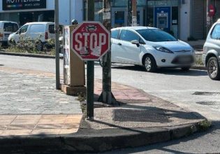 Το Ηράκλειο «πρωτοπορεί»: Εντοπίστηκε πινακίδα του STOP για… τους πεζούς