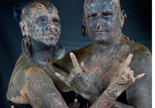 Τattoo: Το τολμηρό ζευγάρι που οι τροποποιήσεις στο σώμα τους καλύπτουν το 95%