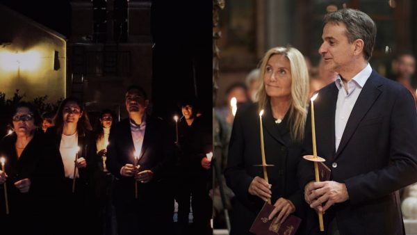 Στην περιφορά των επιταφίων οι πολιτικοί αρχηγοί