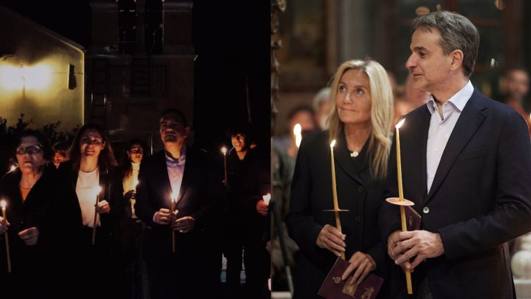 Στην περιφορά των επιταφίων οι πολιτικοί αρχηγοί