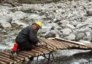 Εργασίες στο φαράγγι της Σαμαριάς