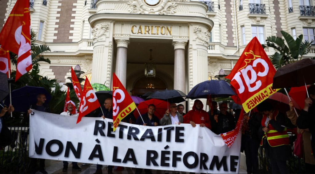 Διαδήλωση κατά της μεταρρύθμισης του συνταξιοδοτικού στις Κάννες – Ανακοπή καρδιάς υπέστη ένας άντρας