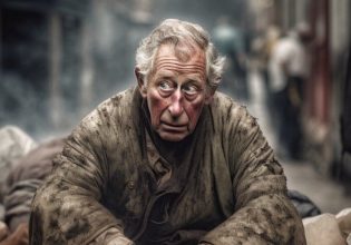 Βασιλιάς Κάρολος: Εμφανίστηκε ως άστεγος και ρακένδυτος μέσω της τεχνητής νοημοσύνης