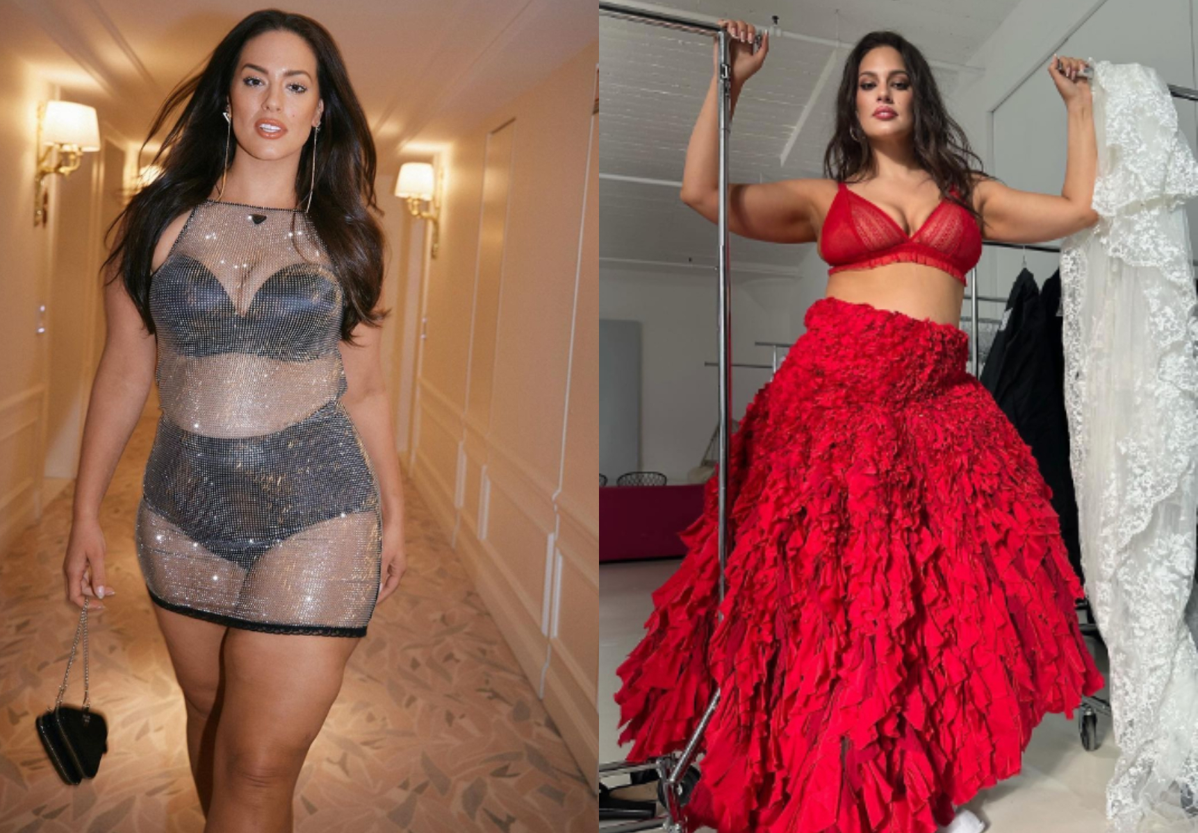 Άσλεϊ Γκράχαμ: Η πιο «σέξι γυναίκα του κόσμου» προκαλεί εγκεφαλικά στις Κάννες με το see-through φόρεμά της