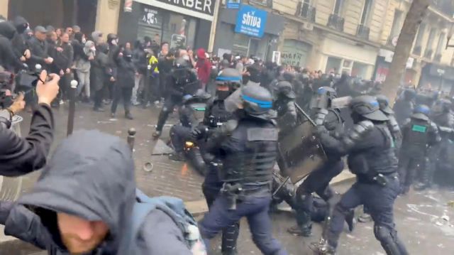 Γαλλία: Τουλάχιστον 108 αστυνομικοί τραυματίες στις διαδηλώσεις της Πρωτομαγιάς – 291 συλλήψεις