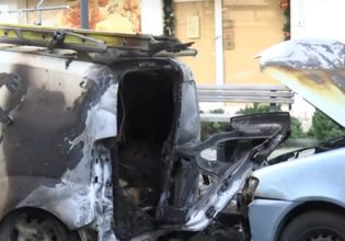 Φωτιά σε αυτοκίνητα στη Θεσσαλονίκη: Εξετάζεται αν έγινε εμπρησμός