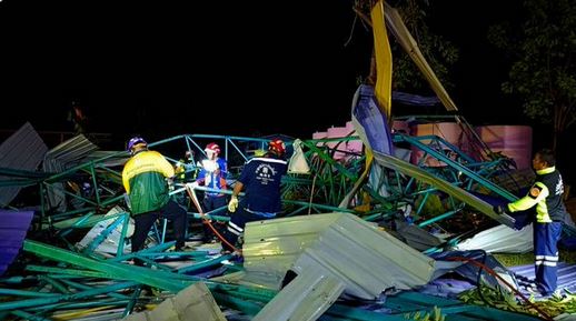 Τραγωδία στην Ταϊλάνδη: Επτά νεκροί από κατάρρευση στέγης γηπέδου σε σχολείο