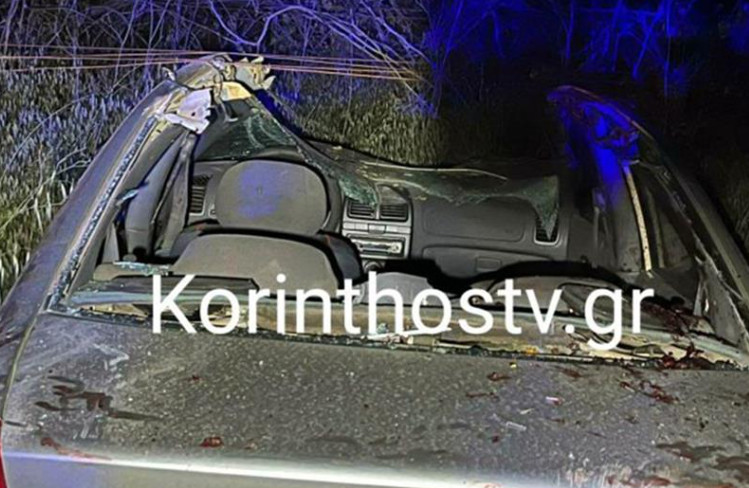 Δυστύχημα στην Κόρινθο: Αυτοκίνητο συγκρούστηκε με άλογο – Νεκρό το άτυχο ζώο
