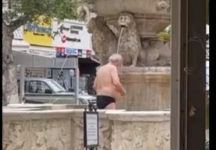 Ηλικιωμένος στο Ηράκλειο βούτηξε σε σιντριβάνι με το εσώρουχο