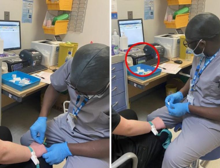 Νοσηλευτής πιάστηκε να παρακολουθεί ποδοσφαιρικό αγώνα ενώ έπαιρνε αίμα από ασθενή