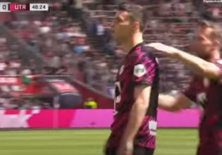 Τρομερό γκολ Δουβίκα κόντρα στον Άγιαξ – Πρώτος σκόρερ στο πρωτάθλημα ο Έλληνας φορ (vid)