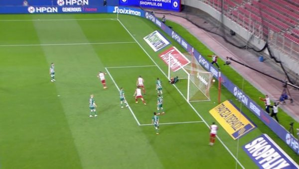 Γκολ ο Ολυμπιακός στο ντέρμπι – Σκόρερ ο Ρέαμπτσιουκ (1-0)