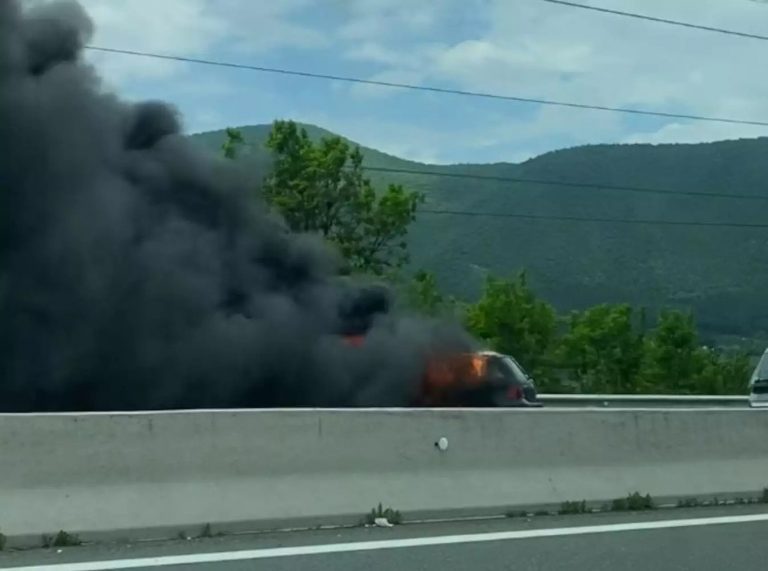 Τροχαίο στην Εγνατία Οδό: Αυτοκίνητο ενεπλάκη σε τροχαίο και πήρε φωτιά – Άφαντος ο οδηγός του