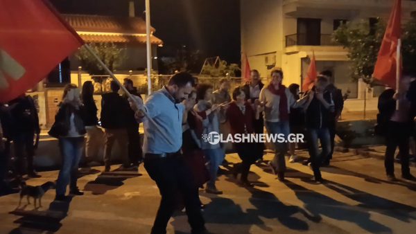 Εκλογές 2023: Έστησαν γλέντι στα γραφεία του ΚΚΕ στα Χανιά