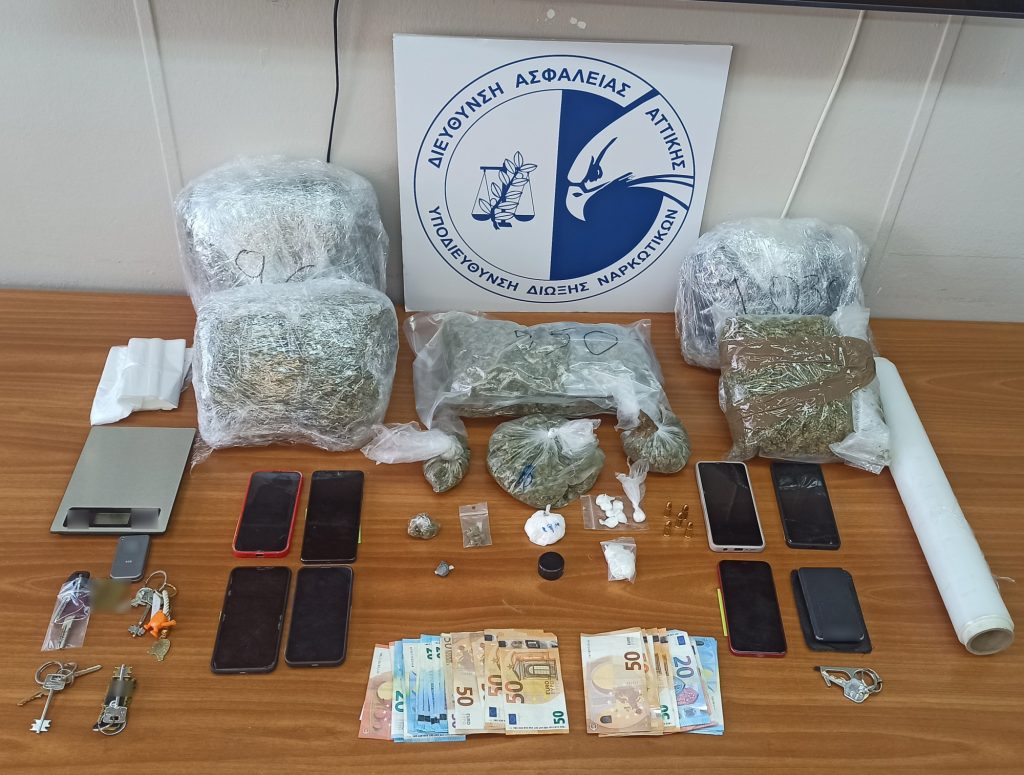 Έξι συλλήψεις για διακίνηση κοκαΐνης και κάνναβης σε Αθήνα και Ωρωπό