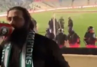 Κύπρος: Ιερέας με ντουντούκα στο χέρι οργάνωσε την εξέδρα των οπαδών της Ομόνοιας