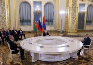 Ρωσία: Πασινινιάν και Αλίεφ μιλούν για πρόοδο παρότι τσακώθηκαν μπροστά στον Πούτιν