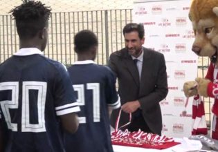 Έμπρακτη υποστήριξη του Ολυμπιακού σε ασυνόδευτους ανήλικους πρόσφυγες