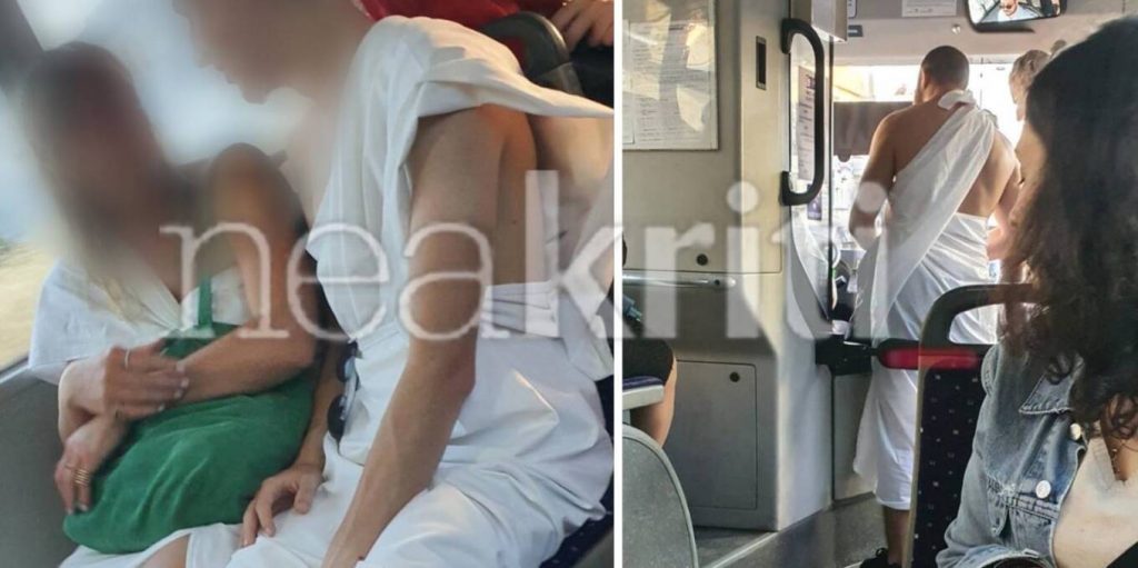 Τουρίστες στην Κρήτη: Μπήκαν σε λεωφορείο ντυμένοι… αρχαίοι Έλληνες