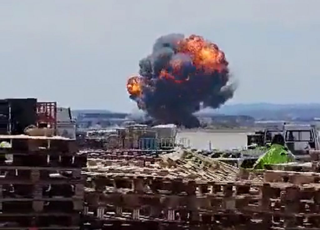 Συνετρίβη ισπανικό μαχητικό στη Σαραγόσα – Στο νοσοκομείο ο πιλότος