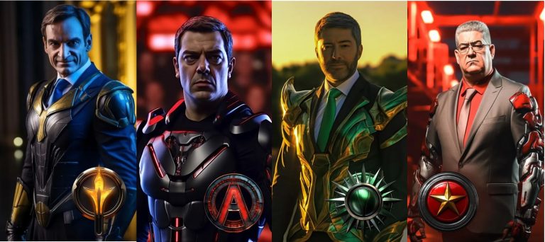 Οι πολιτικοί αρχηγοί σε ρόλο σούπερ ήρωα