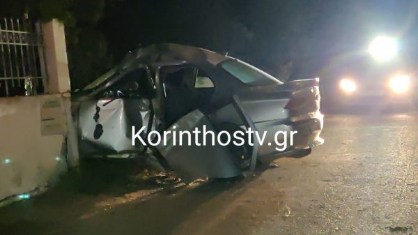 Σοβαρό τροχαίο με τρεις τραυματίες στην Κόρινθο