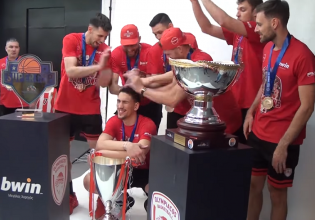 Ολυμπιακός: Το backstage από την φωτογράφιση των πρωταθλητών (vid)