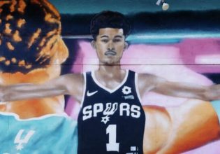 Ο Γουεμπανιάμα έγινε γκράφιτι στο Σαν Αντόνιο