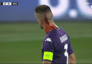 Οπαδοί της Γουέστ Χαμ πέταξαν αντικείμενα στον Μπιράγκι – Μάτωσε στο κεφάλι ο παίκτης της Φιορεντίνα (vid, pics)