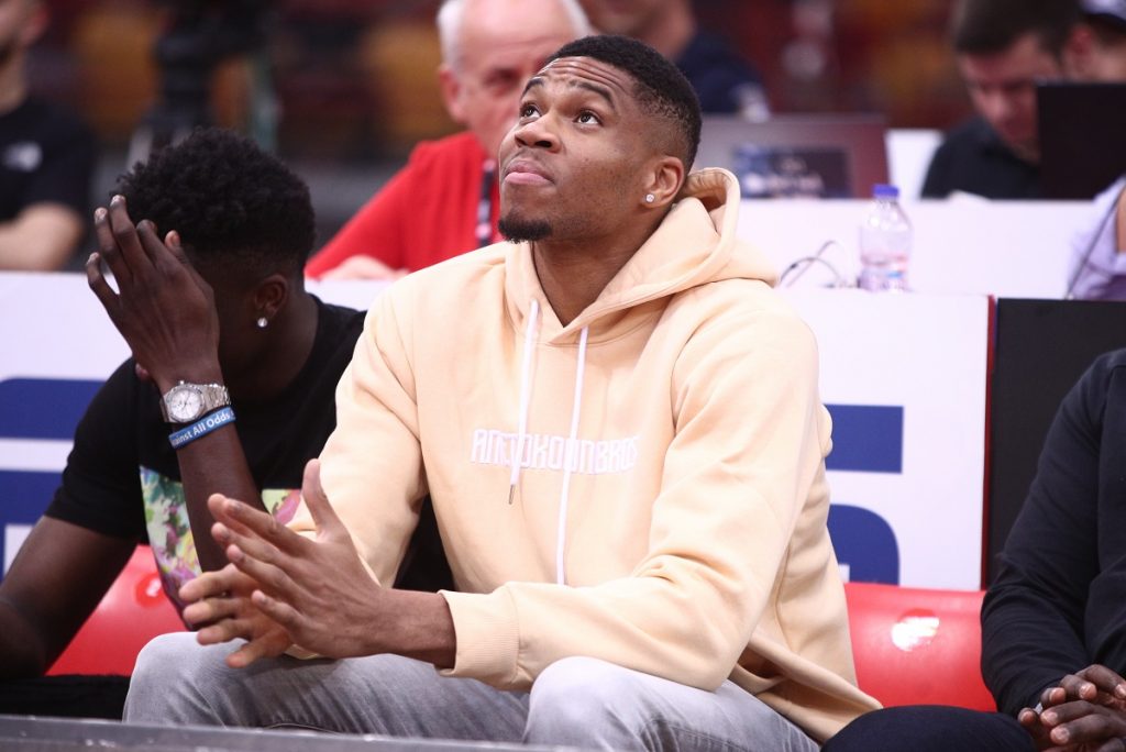 Στο ΣΕΦ για το Game 3 ο Γιάννης Αντετοκούνμπο