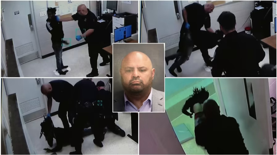 Αστυνομική βία στις ΗΠΑ: Χτυπούσε το κεφάλι μαύρου κρατούμενου στο πάτωμα – Σοκαριστικό βίντεο
