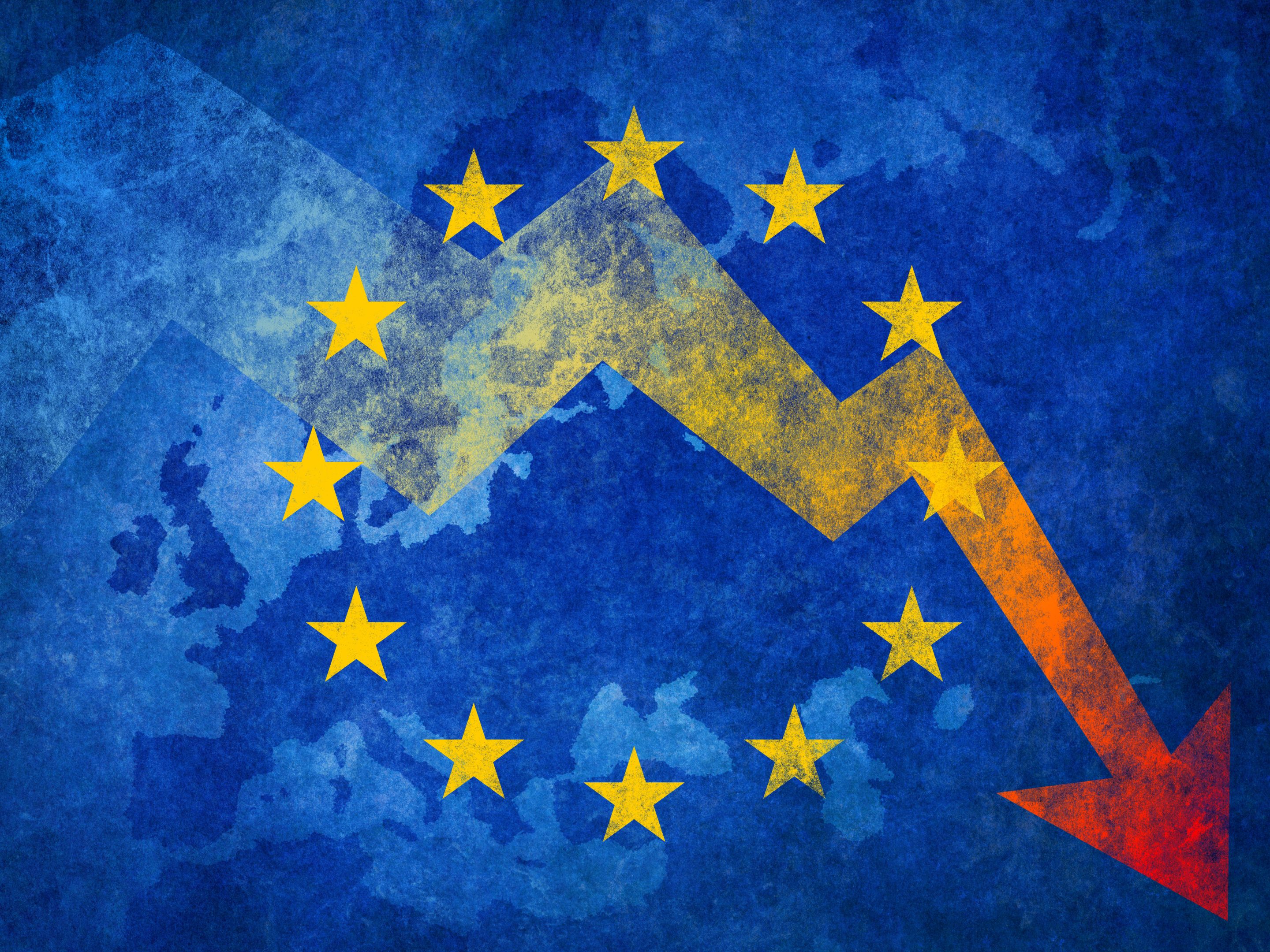 Η Ευρωζώνη αντιμέτωπη με το φάσμα της ύφεσης