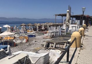 Ρόδος: «Ξηλώθηκαν» αυθαίρετες κατασκευές καταστημάτων επί του αιγιαλού