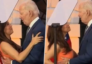 Τζο Μπάιντεν: Σάλος με την ανάρμοστη αγκαλιά στην Εύα Λονγκόρια – «Είναι σεξουαλική παρενόχληση»