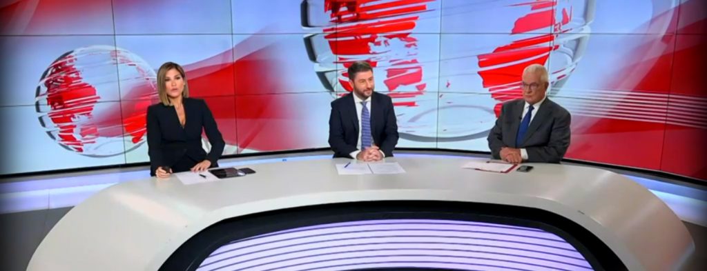 Ο Νίκος Ανδρουλάκης στο κεντρικό δελτίο ειδήσεων «Mega Γεγονότα»
