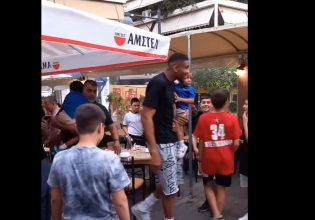 Χαμός σε ταβέρνα στον Βύρωνα μόλις είδαν τον Γιάννη Αντετοκούνμπο