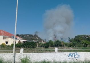 Φωτιά στη Ρόδο κοντά σε κατοικημένη περιοχή – Εξετάζεται εκκένωση