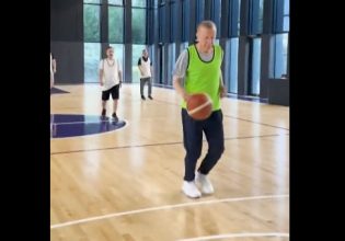 Ο Ερντογάν «το ‘ριξε» στο μπάσκετ με συναδέλφους του