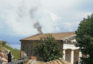 Κέρκυρα: Φωτιά στην ιστορική εκκλησία του Αγ. Γεωργίου στο Παλαιό Φρούριο