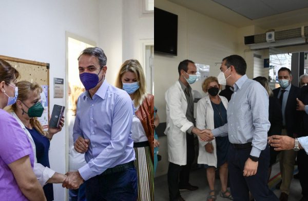 Τσίπρας και Μητσοτάκης επισκέπτονται νοσοκομεία στη σκιά των δηλώσεων Πνευματικού