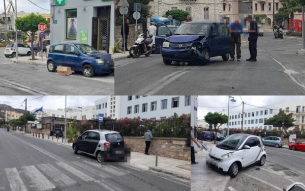 Τροχαίο στη Σύρο: Αιμόφυρτος οδηγός έπεσε σε δύο αυτοκίνητα και μια μηχανή