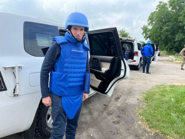 Ουκρανία: Επεσαν πυροβολισμοί ενώ ο επικεφαλής του ΙΑΕΑ αποχωρούσε από τη Ζαπορίζια