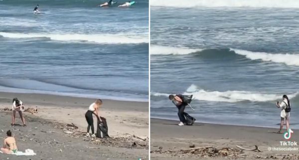 Influencer προσποιούνταν ότι καθάριζε παραλία για τα likes: Τράβηξε βίντεο και άφησε πίσω τα σκουπίδια