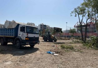 Μεγάλη παρέμβαση καθαρισμού σε οικόπεδο στο Νέο Φάληρο από τον Δήμο Πειραιά