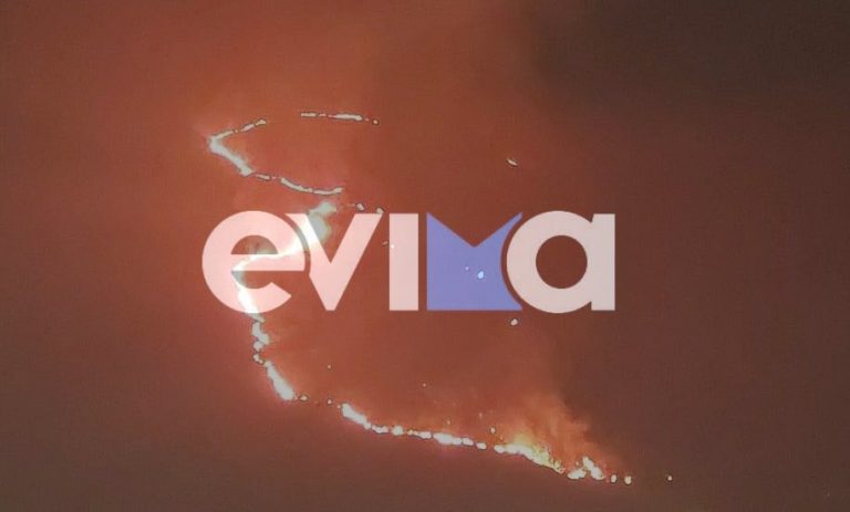 Φωτιά στην Κάρυστο: Ανεξέλεγκτη η πυρκαγιά – Υπόνοιες για εμπρησμό αφήνει ο δήμαρχος