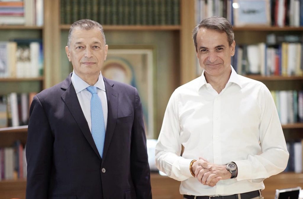 Ο Κυριάκος Μητσοτάκης στην εκδήλωση για την υποψηφιότητα του Αλκιβιάδη Στεφανή στην Περιφέρεια Βορείου Αιγαίου